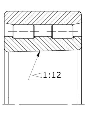 Подшипник 3182108 (NN3008K) размер 40x68x21